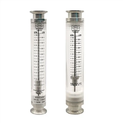 Tri -clamp Acrylic Tube Flowmeter